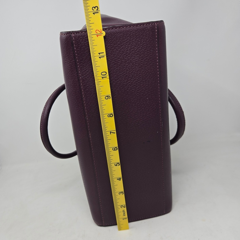 Kate Spade Plum Purple Leather Grove Street Lana Satchel Purse Handbag - Picture 8 of 16